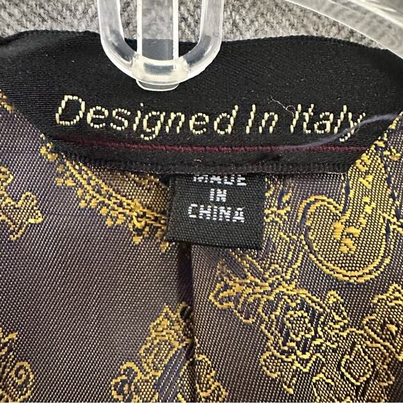 Firado Italia Gray Wool Men’s Blazer Jacket 44R Super 140’s - Picture 4 of 10